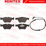 FOR BMW E90 E91 E92 E93 FRONT 300mm VENTED PREMIUM MINTEX BRAKE DISCS PADS WIRE