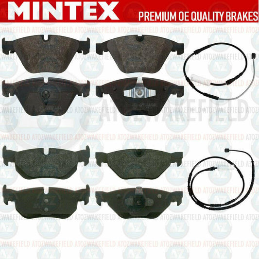 FOR BMW 320d E90 E91 E92 E93 FRONT REAR MINTEX BRAKE PADS WIRE SENSORS FR RR