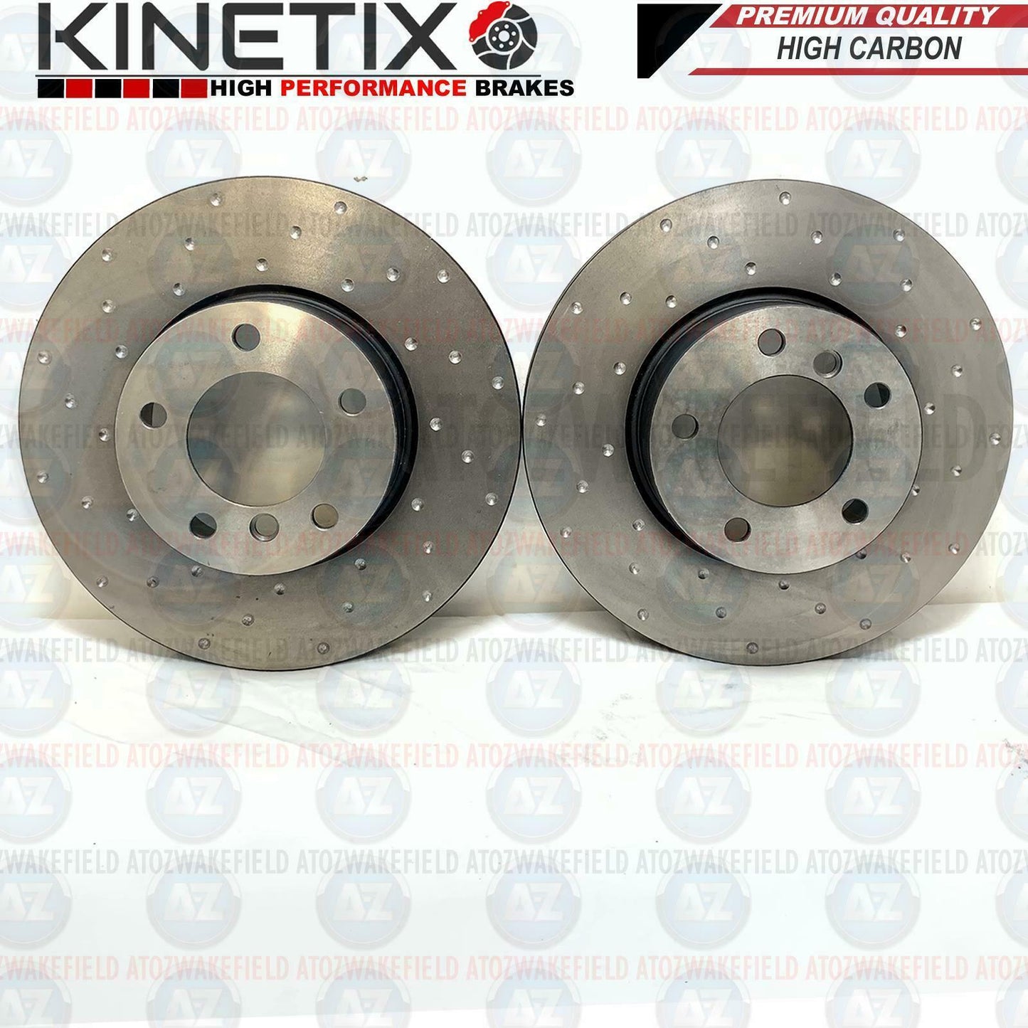 FOR BMW 320d E90 E91 E92 E93 Front Rear Performance Dimpled Brake Discs Set