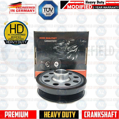 FIT BMW X1 20d TORSION VIBRATION DAMPER CRANKSHAFT PULLEY TENSIONER DRIVE BELT