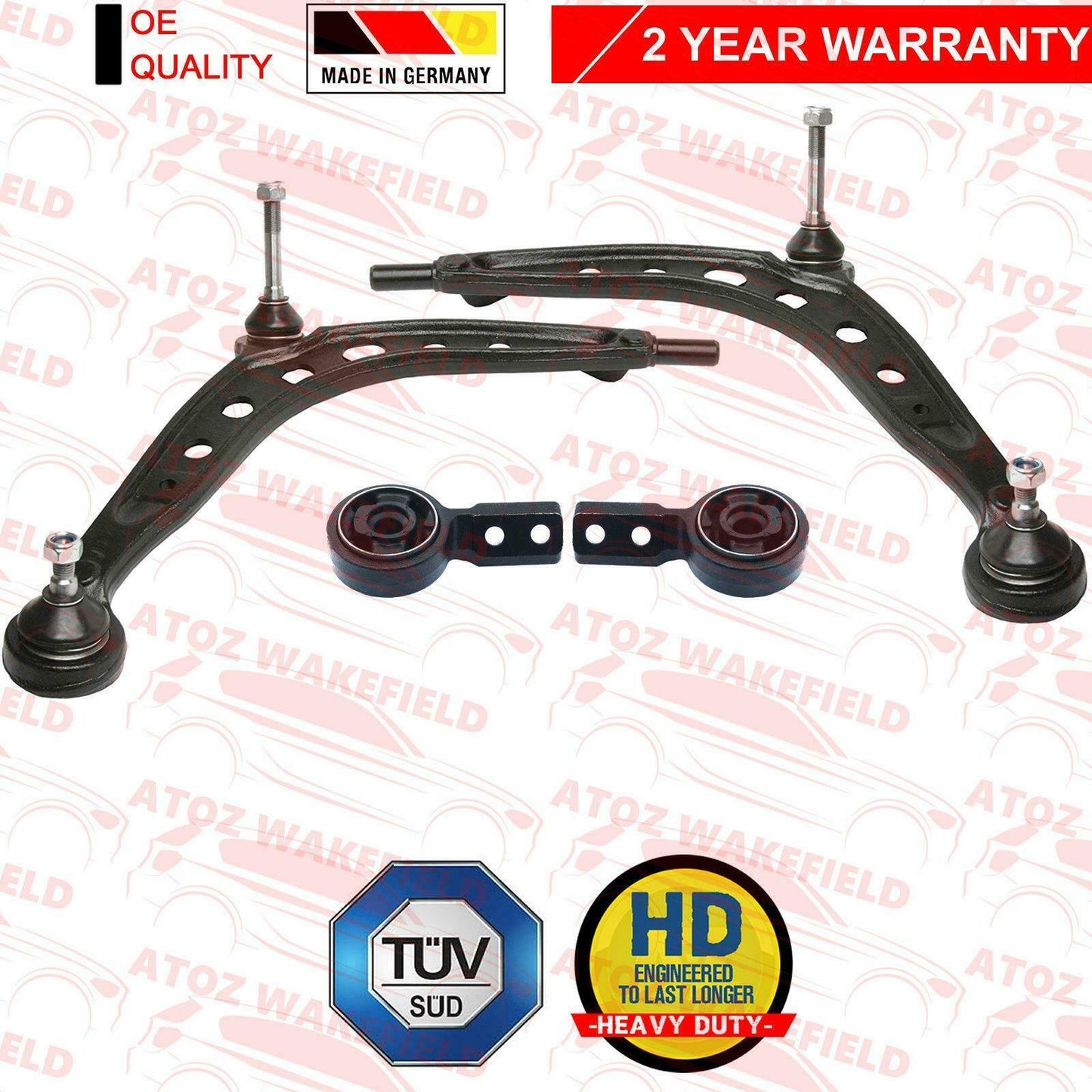 FOR BMW 325 E36 FRONT LOWER LEFT RIGHT SUSPENSION WISHBONE CONTROL ARMS BUSHES