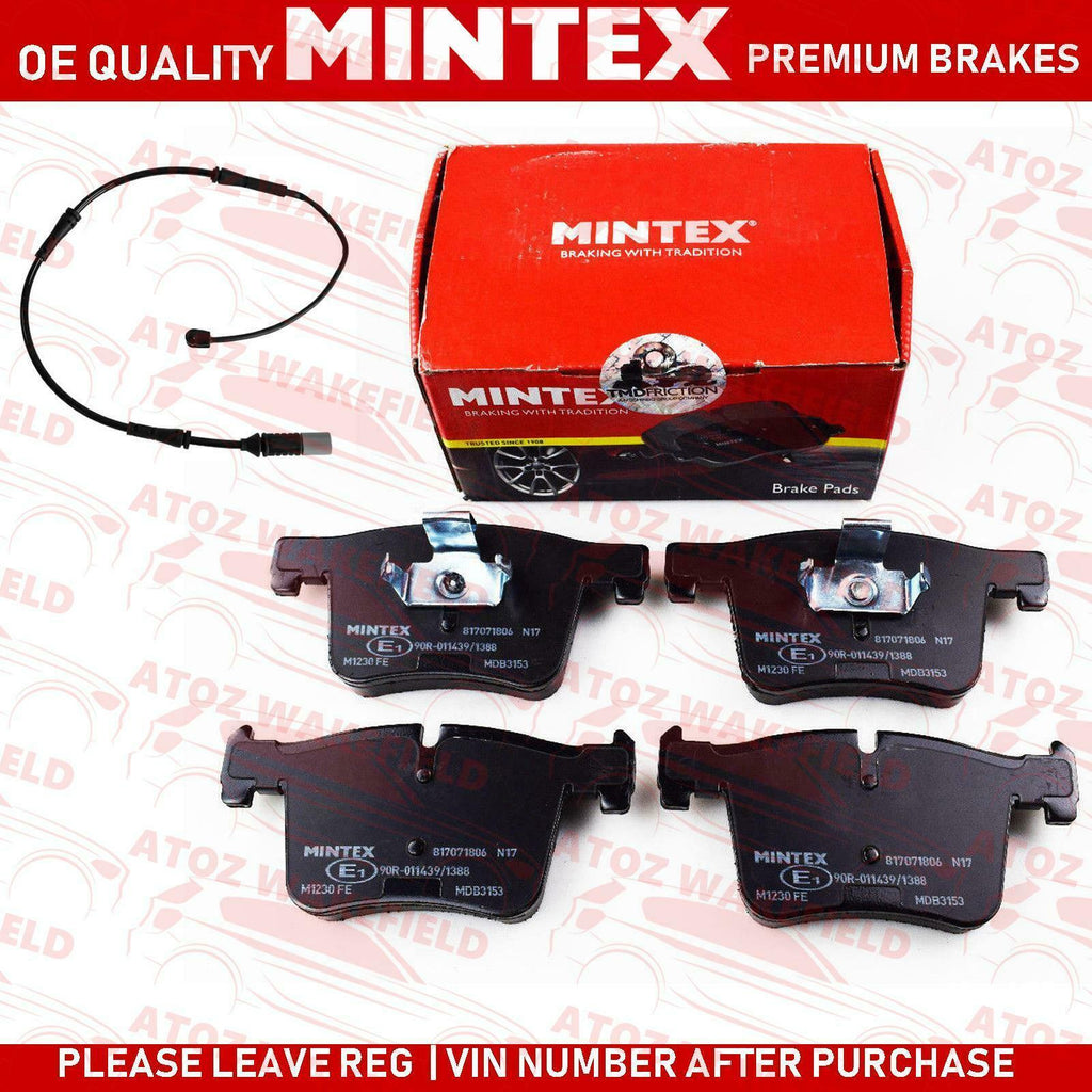 FOR BMW 325d 330d M SPORT FRONT PREMIUM MINTEX BRAKE PADS WEAR WIRE SENSOR