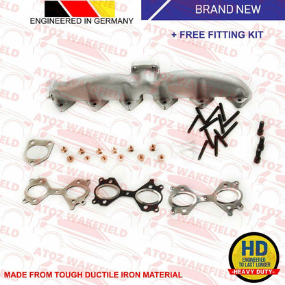 FOR BMW 330 330D 525 525D 530 530D 730 730D X3 X5 3.0 DIESEL EXHAUST MANIFOLD