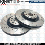 FOR BMW 330d 330CD E46 FRONT DRILLED PERFORMANCE BRAKE DISCS BREMBO PADS SENSOR