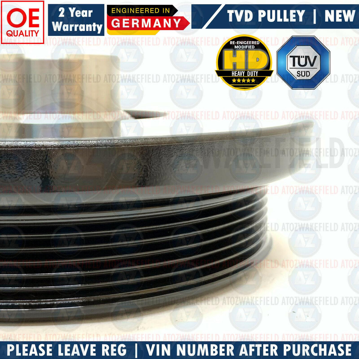 FIT BMW 330d 330xd E90 E91 E92 E93 TORSION VIBRATION DAMPER CRANKSHAFT PULLEY
