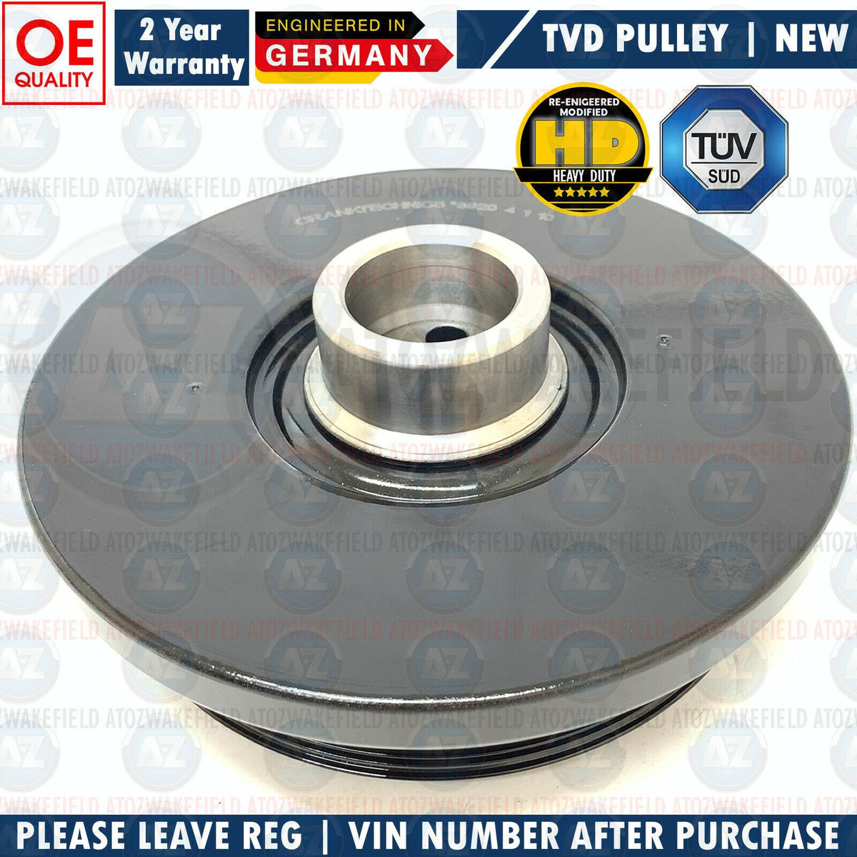 FIT BMW 330d 330xd E90 E91 E92 E93 TORSION VIBRATION DAMPER CRANKSHAFT PULLEY