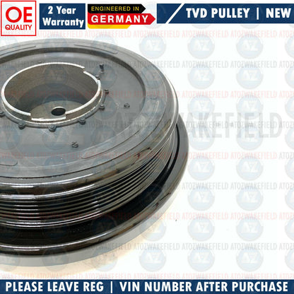 FIT BMW 330d 330xd E90 E91 E92 E93 TORSION VIBRATION DAMPER CRANKSHAFT PULLEY