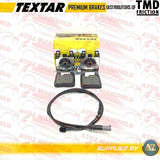 FOR BMW M2 M3 M4 F80 F87 F82 F83 TEXTAR OEM REAR BRAKE PADS & WEAR SENSOR WIRE