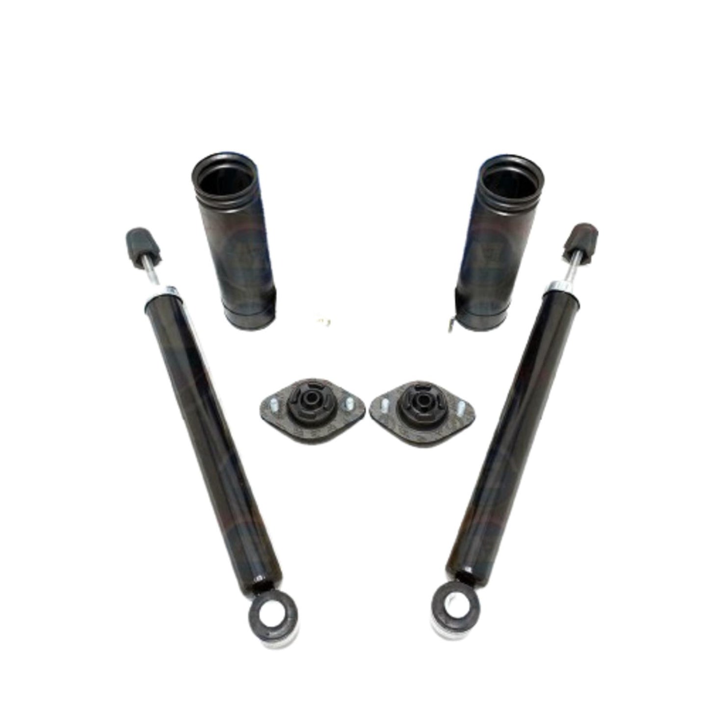 FOR BMW 330d E46 REAR SHOCKER SHOCK ABSORBERS TOP STRUT MOUNTS DUST COVERS KIT