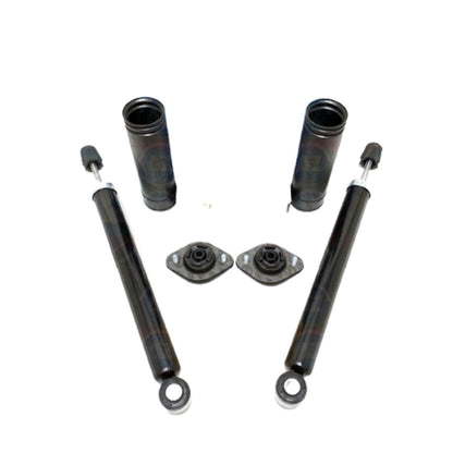 FOR BMW 330d E46 REAR SHOCKER SHOCK ABSORBERS TOP STRUT MOUNTS DUST COVERS KIT