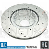 FOR BMW 425d F32 M SPORT REAR DRILLED BRAKE DISCS BREMBO PADS WEAR SENSOR 345mm