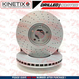 FOR BMW 330d Xdrive M SPORT FRONT REAR DRILLED BRAKE DISCS MINTEX PADS SENSORS