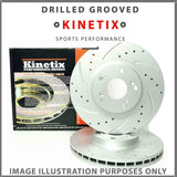 FOR BMW 330i E46 FRONT REAR DRILLED GROOVED BRAKE DISCS MINTEX PADS 325mm 320mm