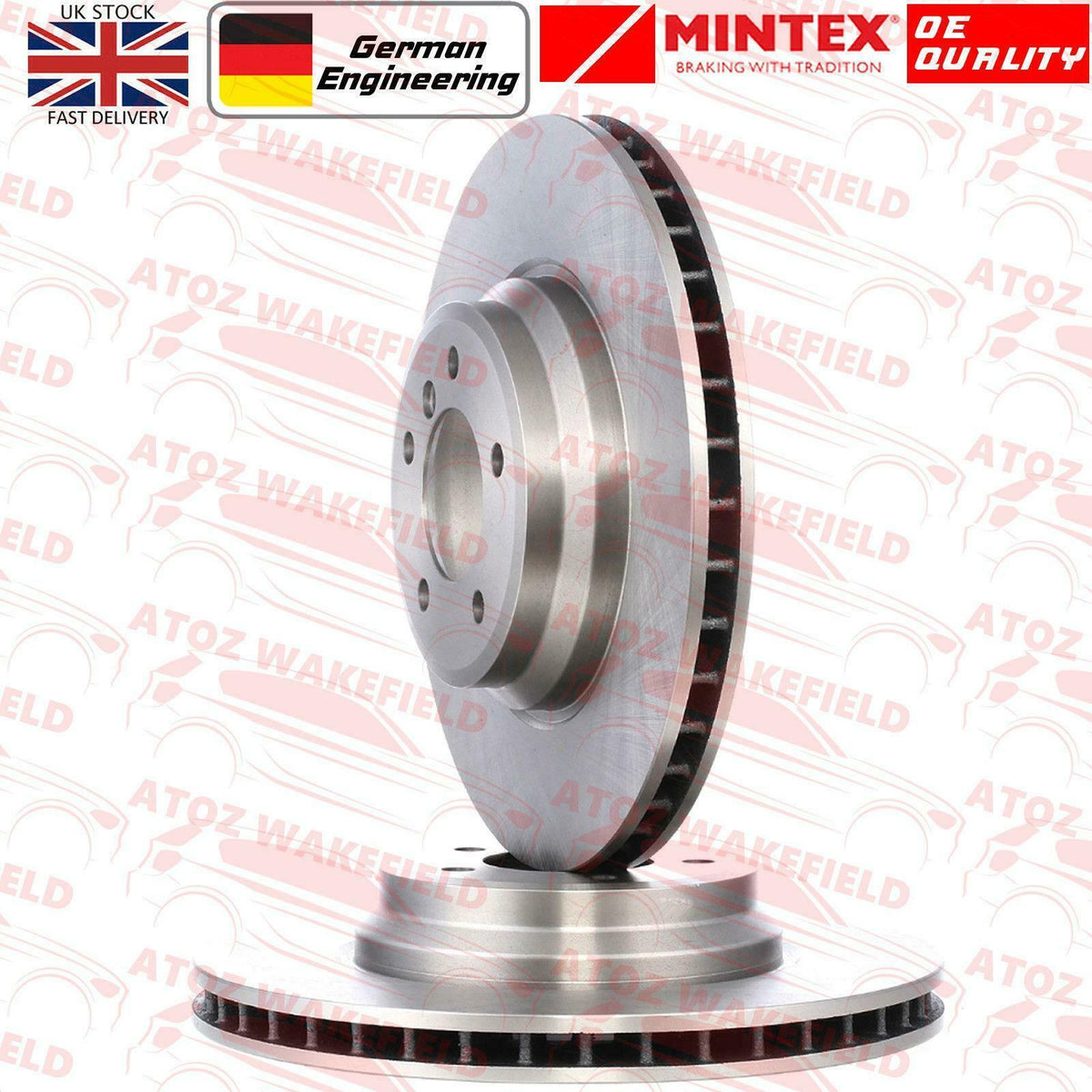 FOR BMW 335i 335d M SPORT FRONT PREMIUM QUALITY MINTEX BRAKE DISCS PAIR 348mm