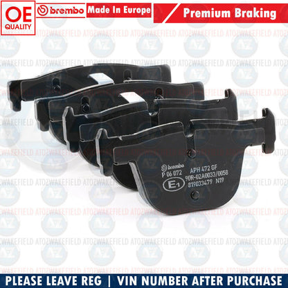 FOR BMW 3/4 SERIES F30 F31 F34 F33 F34 REAR AXLE BREMBO BRAKE PADS SET