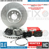 FOR BMW 340i M SPORT FRONT DIMPLED GROOVED BRAKE DISCS MINTEX PADS WIRE 370mm