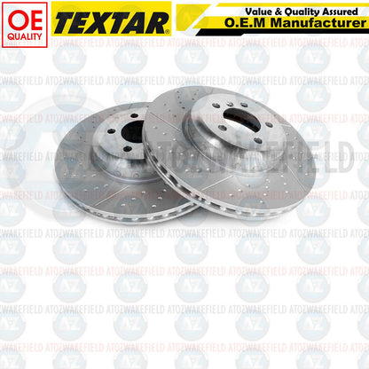 FOR BMW 3 4 SERIES F30 F34 F32 F36 M SPORT SLOTTED FRONT BRAKE DISCS 370mm
