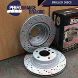 FOR BMW 325d GT F34 FRONT REAR DRILLED BRAKE DISCS PADS SENSORS 312mm 300mm