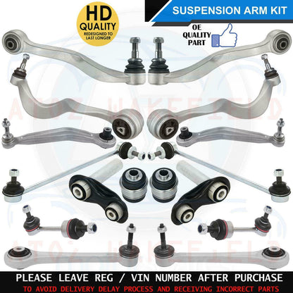 FOR BMW 5 E60 E61 FRONT REAR SUSPENSION WISHBONES TRACK CONTROL ARMS LINKS KIT