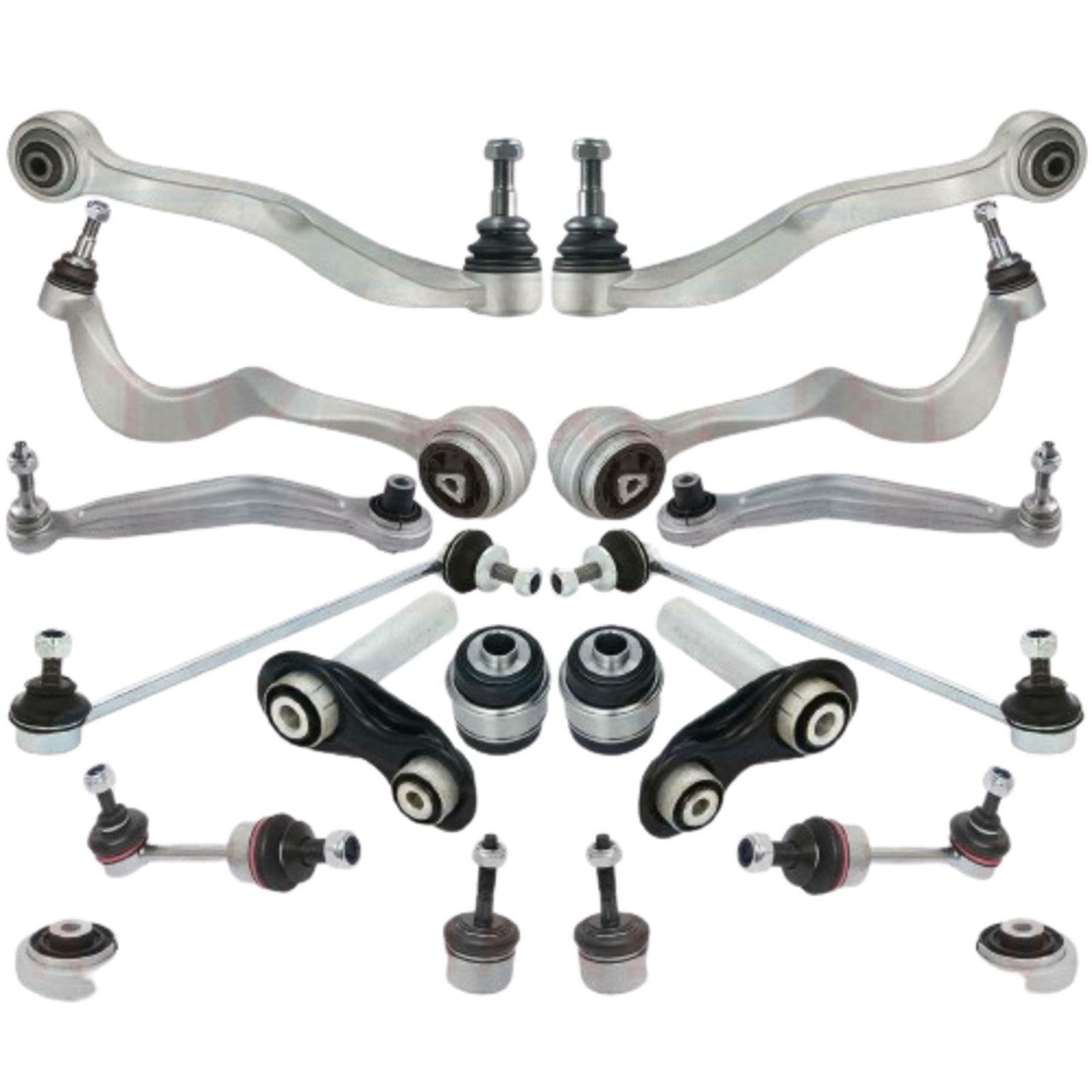 FOR BMW 5 E60 E61 FRONT REAR SUSPENSION WISHBONES TRACK CONTROL ARMS LINKS KIT