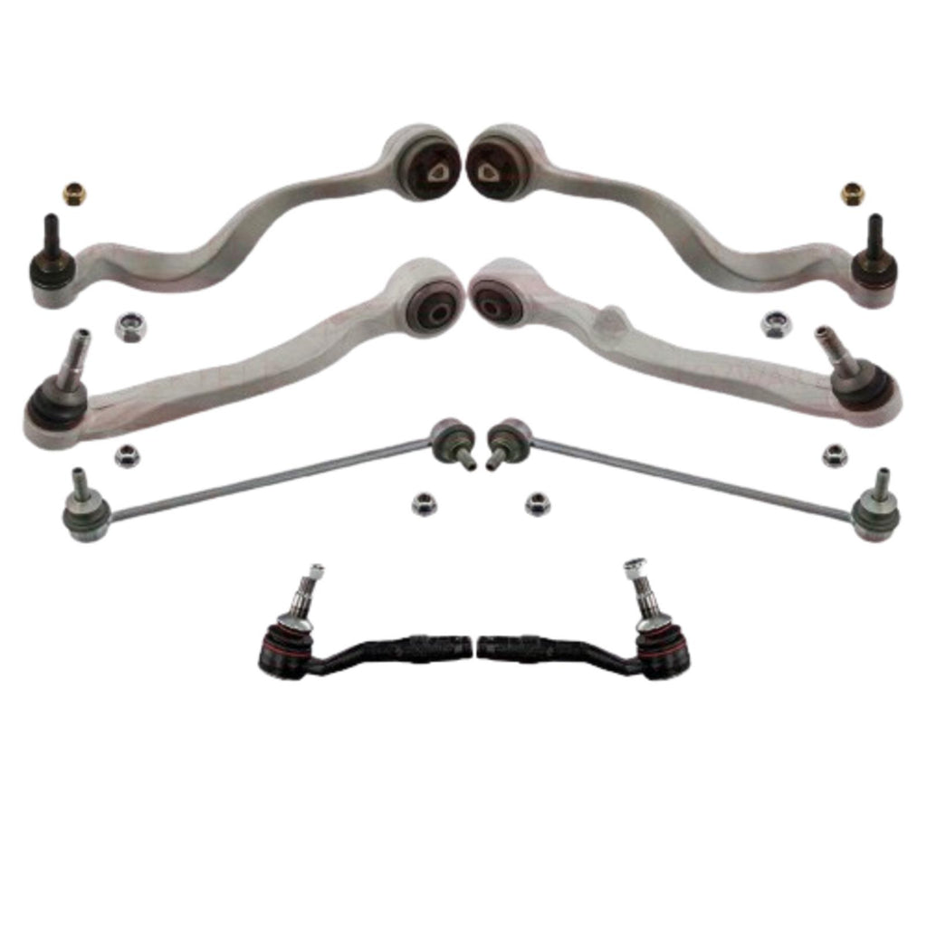 FOR BMW 5 E60 E61 FRONT SUSPENSION WISHBONE CONTROL ARMS DROP LINKS TIE ROD ENDS
