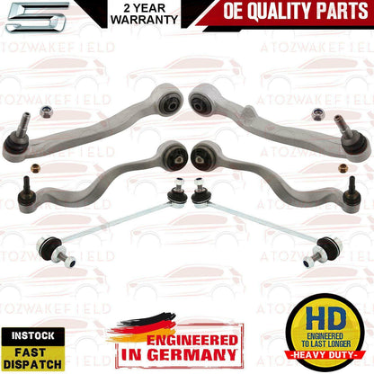 FOR BMW 5 E60 E61 FRONT SUSPENSION WISHBONE CONTROL ARMS DROP LINKS TIE ROD ENDS