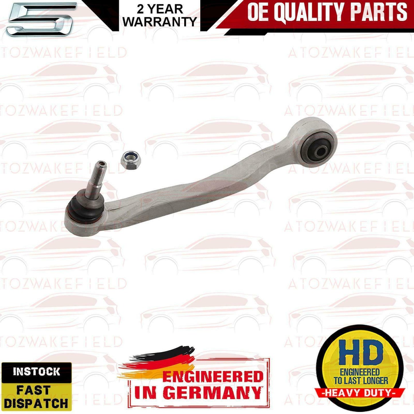 FOR BMW 5 E60 E61 FRONT SUSPENSION WISHBONE CONTROL ARMS DROP LINKS TIE ROD ENDS