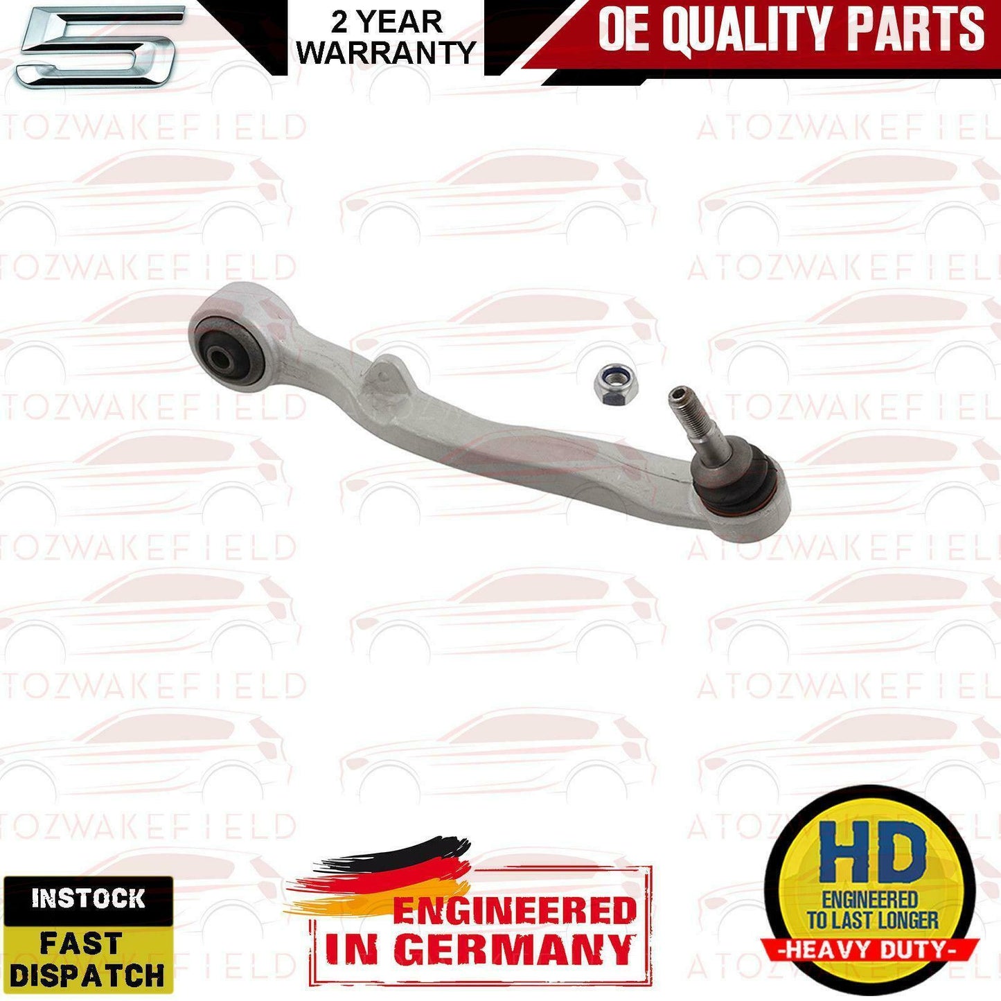 FOR BMW 5 E60 E61 FRONT SUSPENSION WISHBONE CONTROL ARMS DROP LINKS TIE ROD ENDS