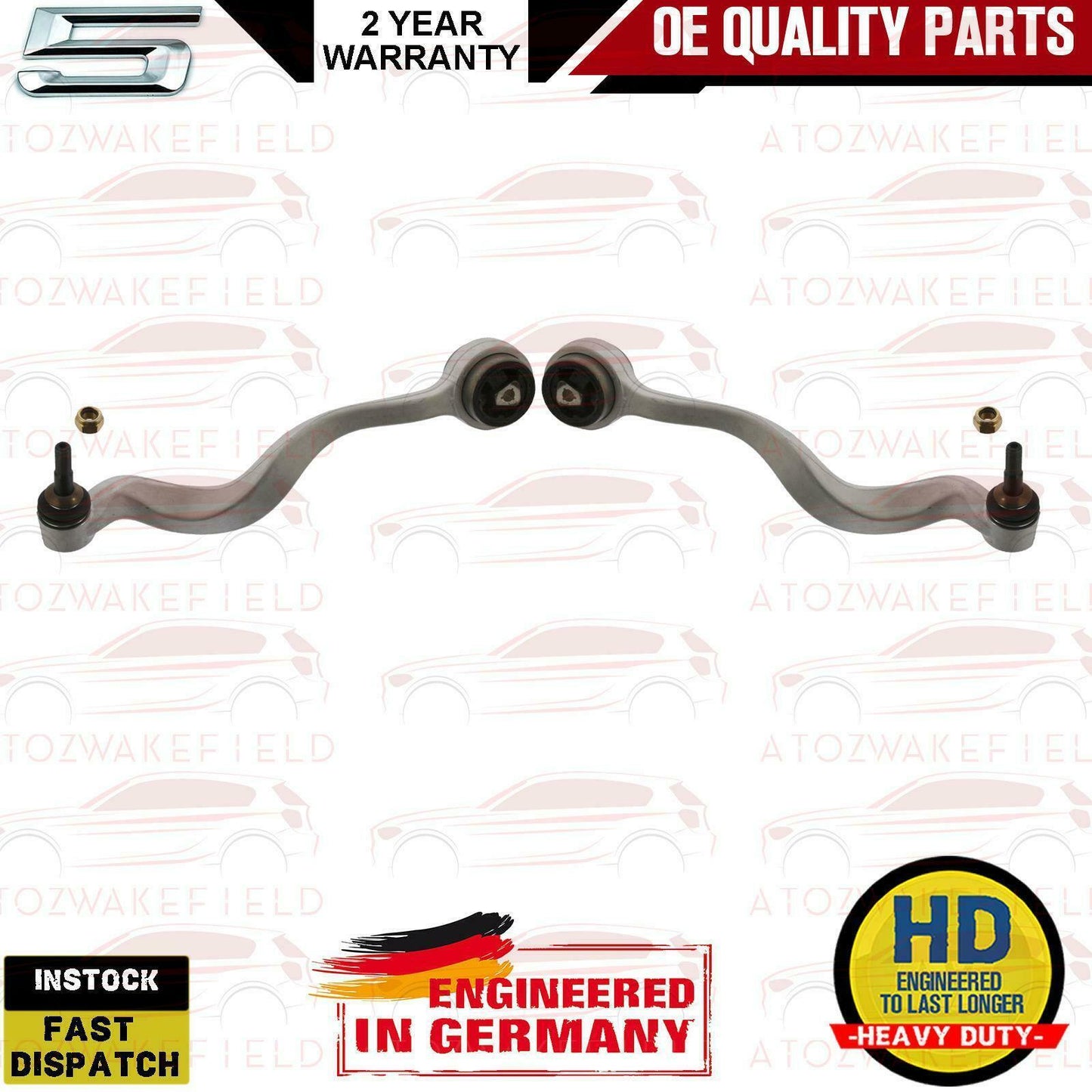 FOR BMW 5 E60 E61 FRONT SUSPENSION WISHBONE CONTROL ARMS DROP LINKS TIE ROD ENDS