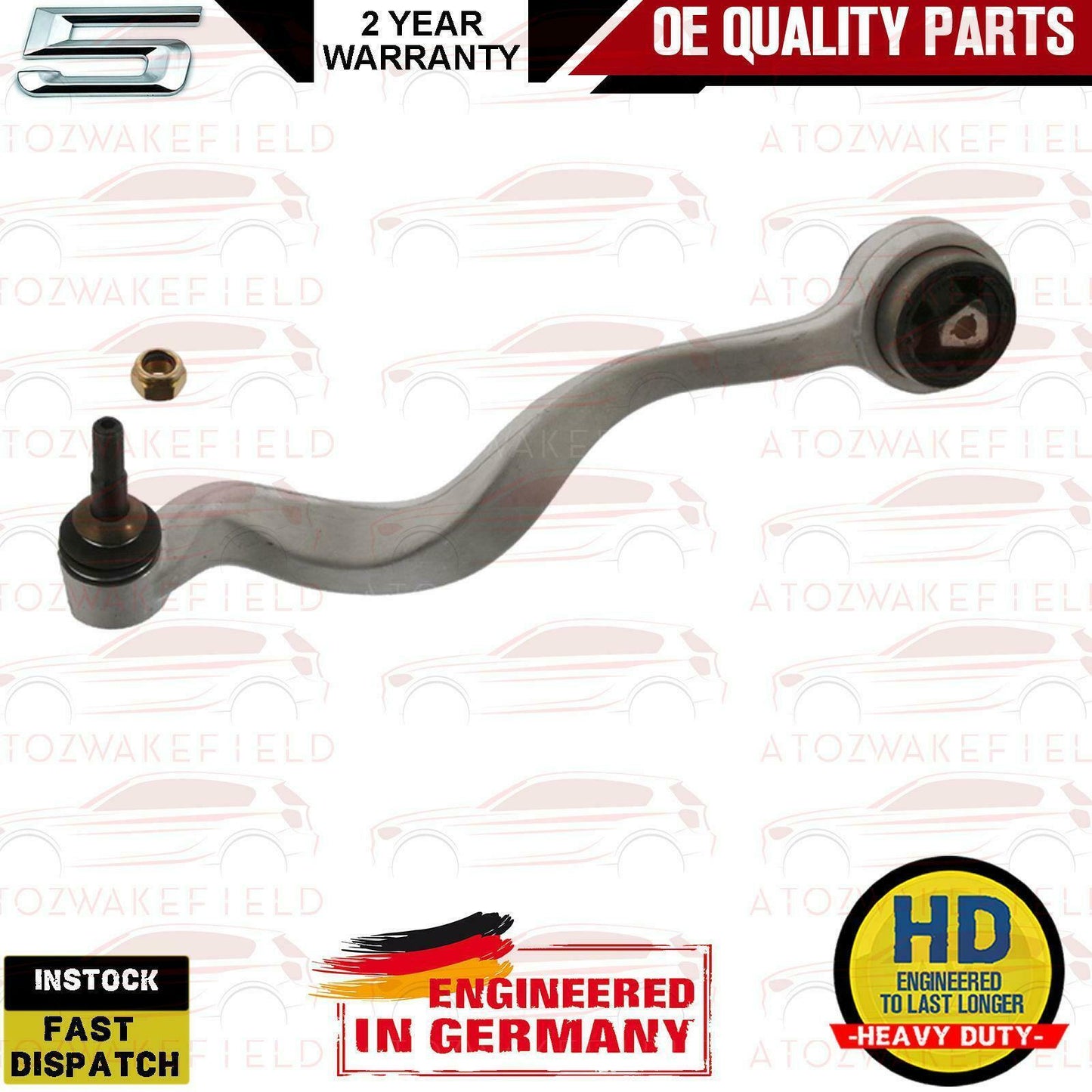 FOR BMW 5 E60 E61 FRONT SUSPENSION WISHBONE CONTROL ARMS DROP LINKS TIE ROD ENDS