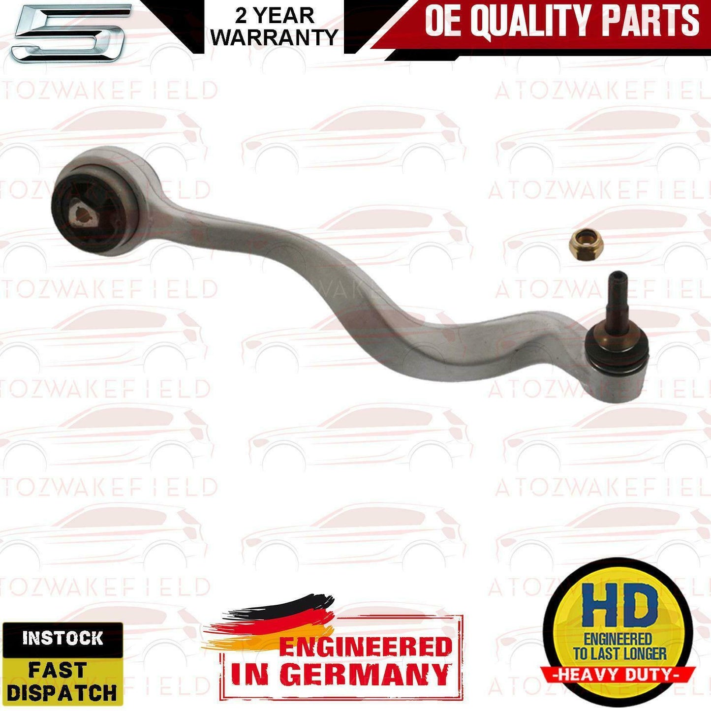 FOR BMW 5 E60 E61 FRONT SUSPENSION WISHBONE CONTROL ARMS DROP LINKS TIE ROD ENDS