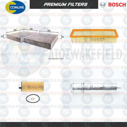 FOR BMW 5 SERIES 520d F10 F11 SERVICE KIT OIL AIR DIESEL FUEL POLLEN FILTERS