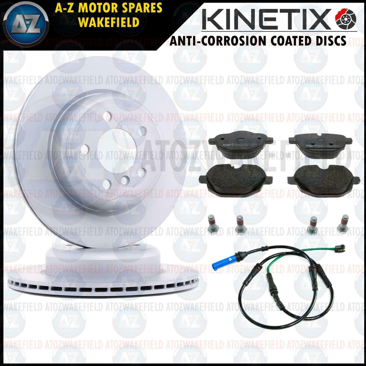 FOR BMW Z4 20i G29 REAR BRAKE COATED DISCS BORG BECK PADS SENSOR 330m