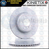 FOR BMW 7 SERIES 725d G11 G12 REAR BRAKE COATED DISCS BORG BECK PADS SENSOR 330m