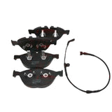FOR BMW 5 SERIES 535d E60 E61 FRONT BRAKE PADS SET + WEAR INDICATOR WIRE SENSOR