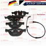 FOR BMW 5 SERIES 535d E60 E61 FRONT BRAKE PADS SET + WEAR INDICATOR WIRE SENSOR