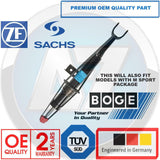 FOR BMW 5 SERIES F10 F11 2010> SACHS FRONT AXLE RIGH RH SHOCKER SHOCK ABSORBER