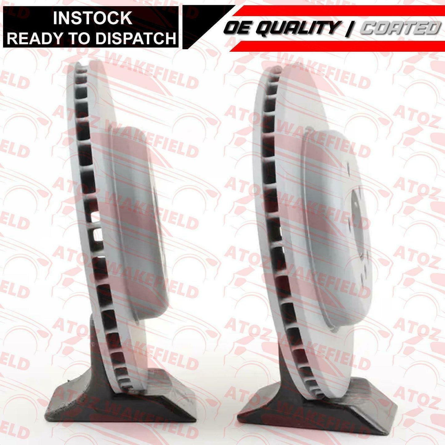 FOR BMW 5 SERIES F10 F11 518d FRONT OE QUALITY COATED BRAKE DISCS PAIR 348mm