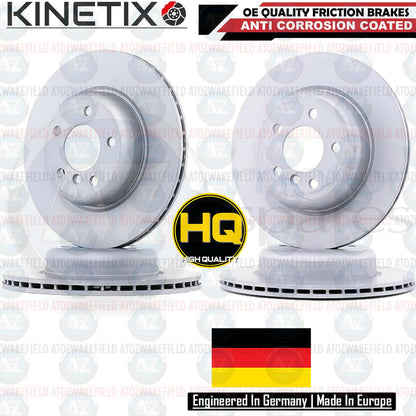 FOR BMW 5 SERIES F10 F11 FRONT REAR COATED BRAKE DISCS PADS SENSORS 330mm 330mm