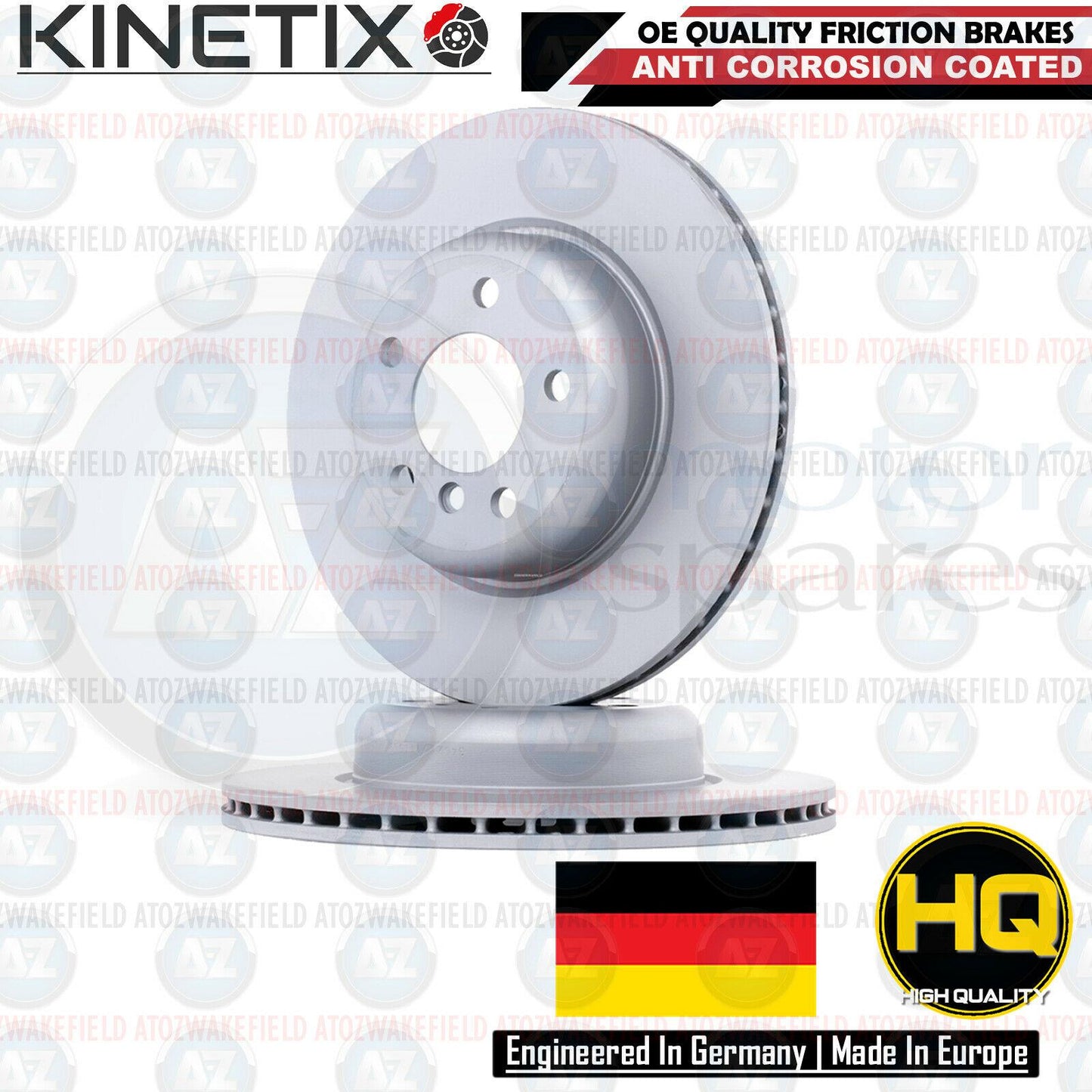 FOR BMW 5 SERIES F10 F11 FRONT REAR COATED BRAKE DISCS PADS SENSORS 330mm 330mm