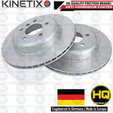 FOR BMW 5 SERIES F10 F11 FRONT REAR COATED BRAKE DISCS PADS SENSORS 330mm 330mm