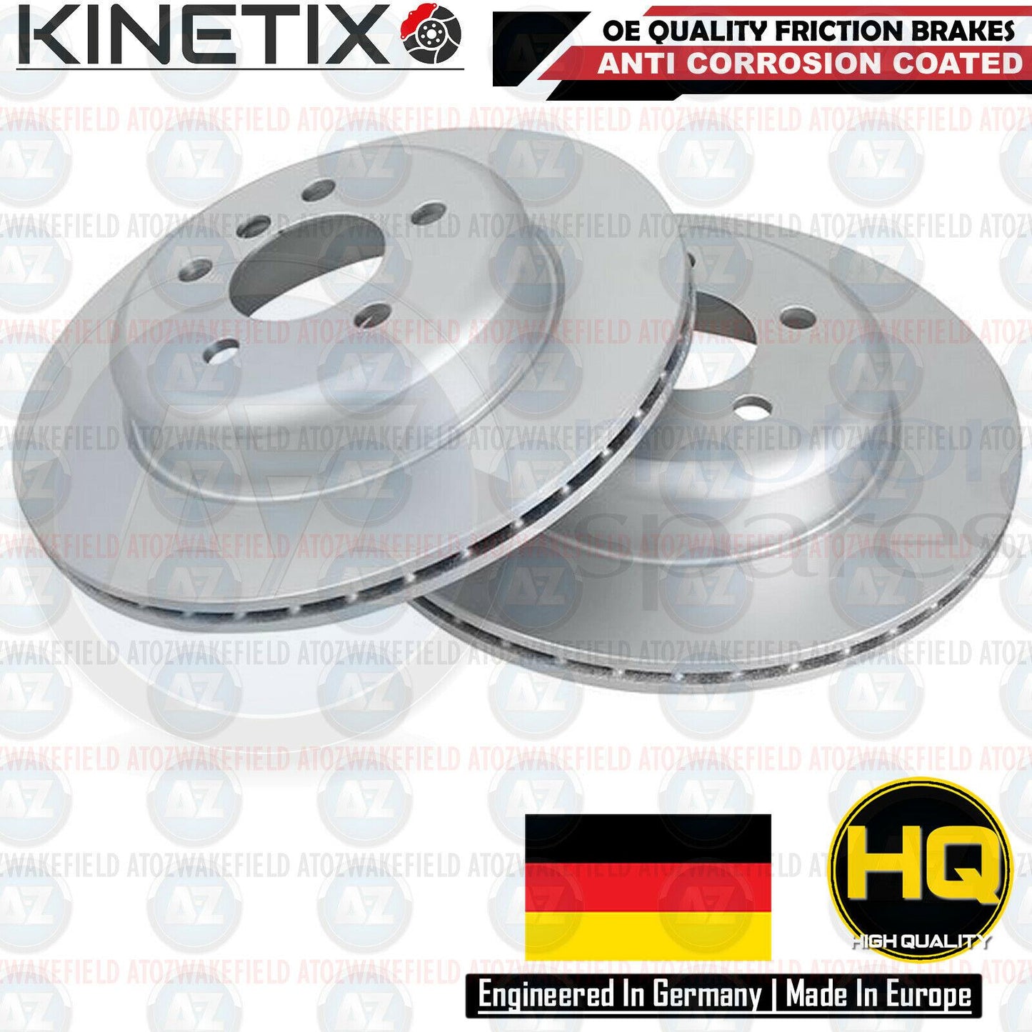 FOR BMW 5 SERIES F10 F11 FRONT REAR COATED BRAKE DISCS PADS SENSORS 330mm 330mm