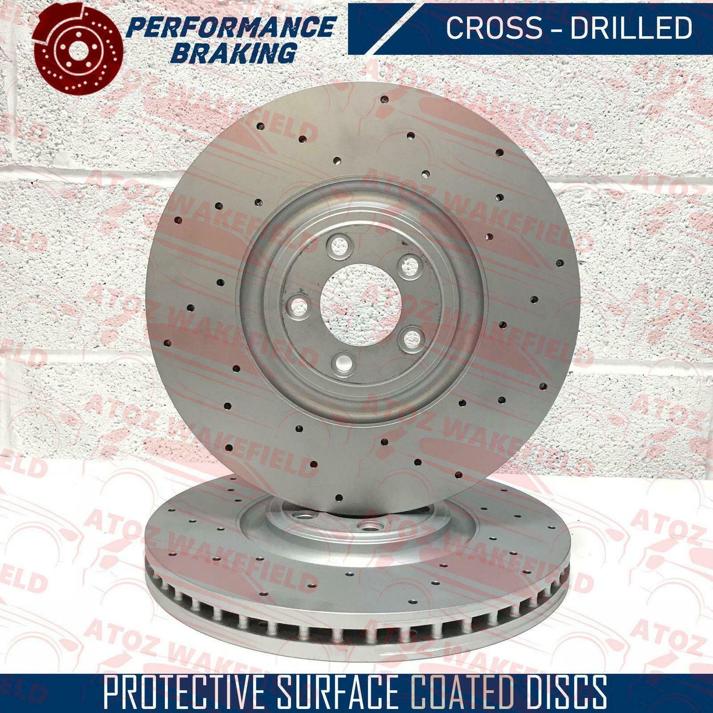 FOR BMW 5 SERIES F10 F11 FRONT REAR DRILLED BRAKE DISCS BREMBO PADS WIRE SENSORS