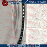 FOR BMW 5 SERIES F10 F11 FRONT REAR DRILLED BRAKE DISCS BREMBO PADS WIRE SENSORS