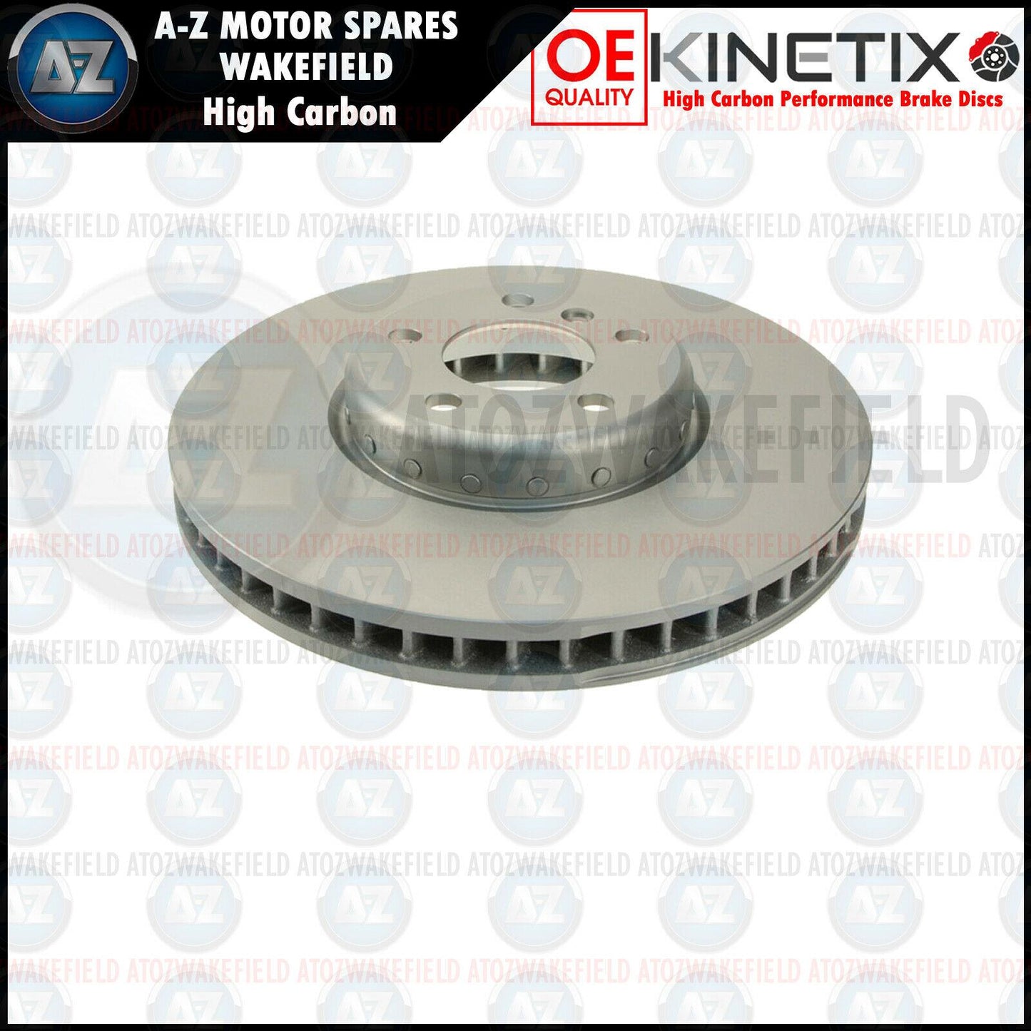 FOR BMW 5 SERIES F10 F11 M SPORT FRONT HIGH CARBON BRAKE DISCS PAIR 348mm NEW