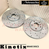 FOR BMW 5 SERIES F10 F11 M550d 550i FRONT DRILLED PERFORMANCE BRAKE DISCS PADS