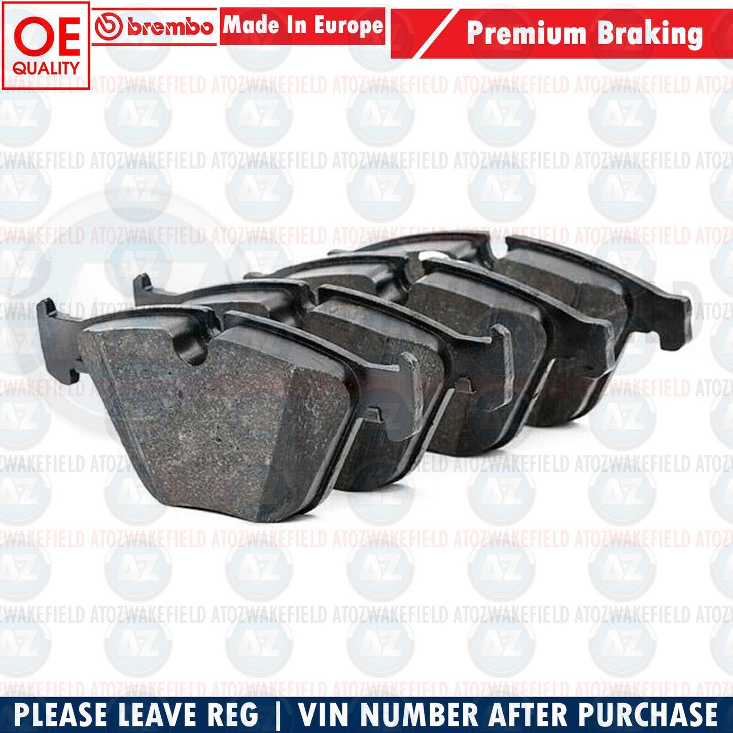 FOR BMW 518d 520d 525d F10 F11 FRONT AXLE GENUINE BREMBO BRAKE PADS SET FR