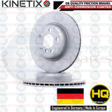 FOR BMW 520d F10 F11 FRONT OE QUALITY COATED BRAKE DISCS PLATINUM PADS WIRE 330
