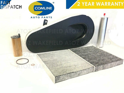 FOR BMW 525 D 525D F10 F11 OIL AIR FUEL CABIN POLLEN FILTER SERVICE KIT COMLINE