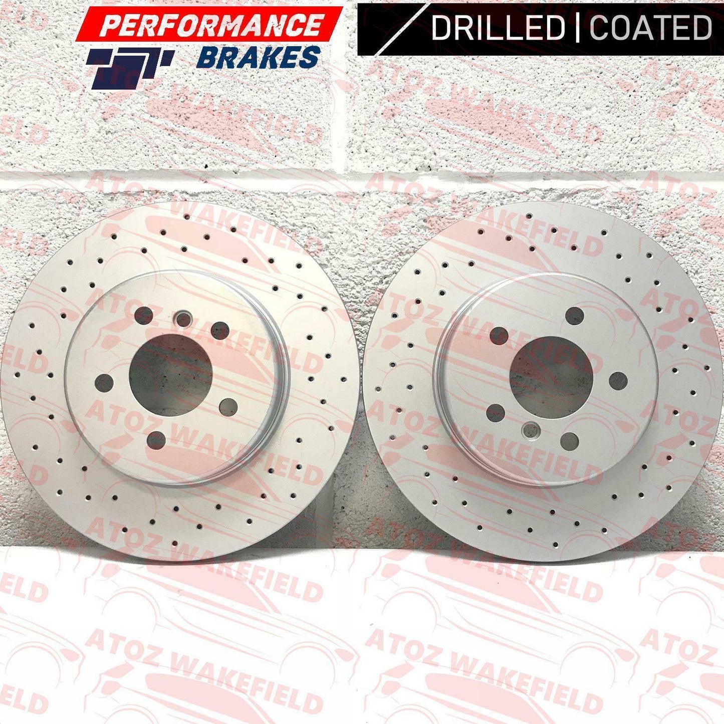 FOR BMW 525d F10 F11 M SPORT FRONT DRILLED BRAKE DISCS MINTEX PADS WIRE SENSOR